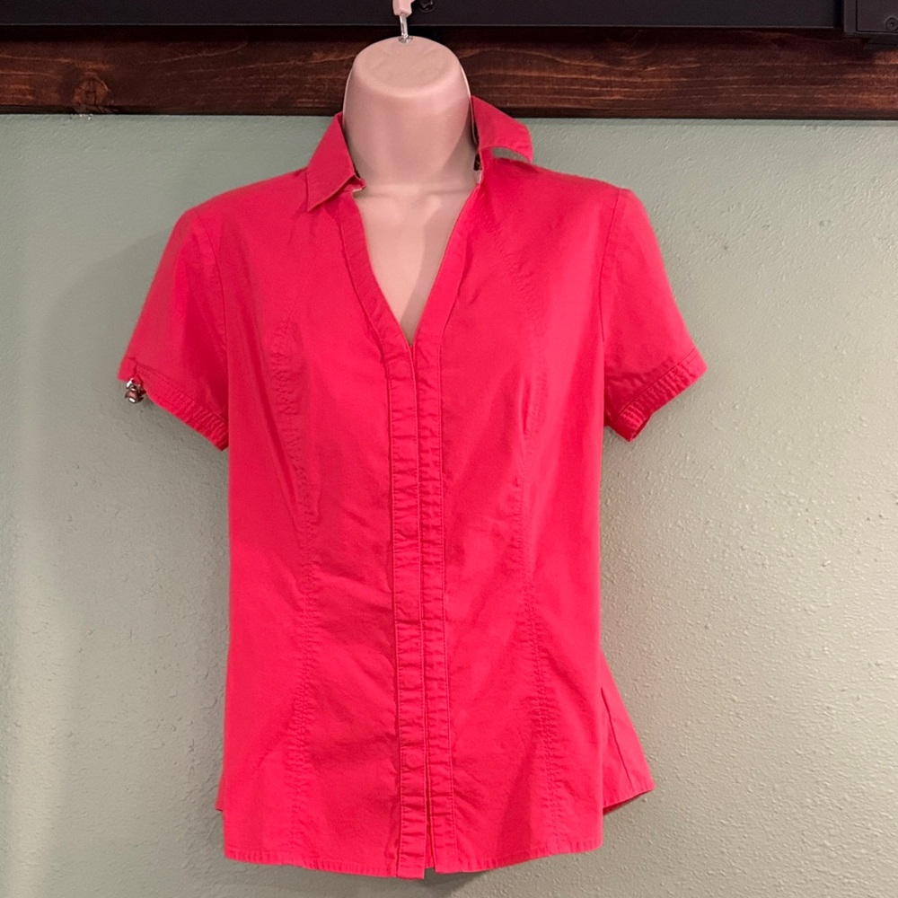 Express Women's Bright Pink Button Down Shirt